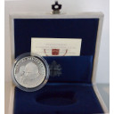2003 - 5 Euro Argento Fondo Specchio  Anno del Rosario Giovanni Paolo II